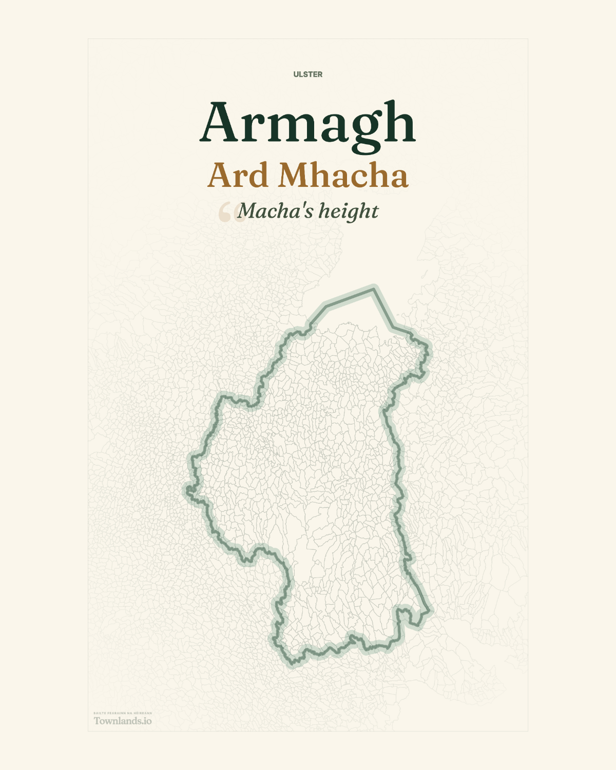 Armagh Framed Print poster proof