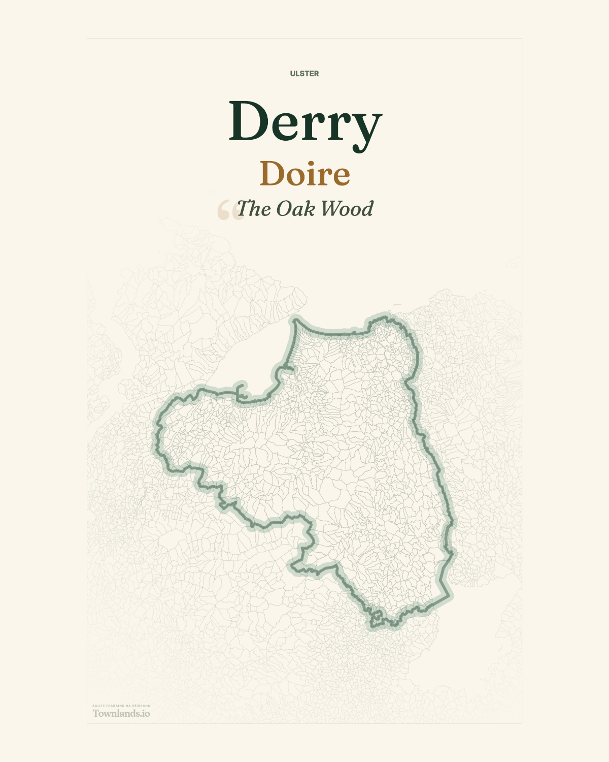 Derry Framed Print poster proof