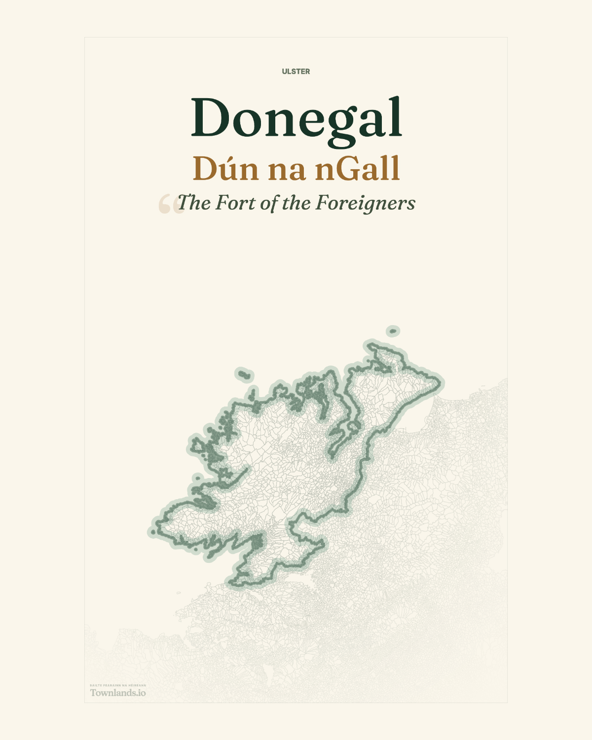 Donegal Framed Print poster proof