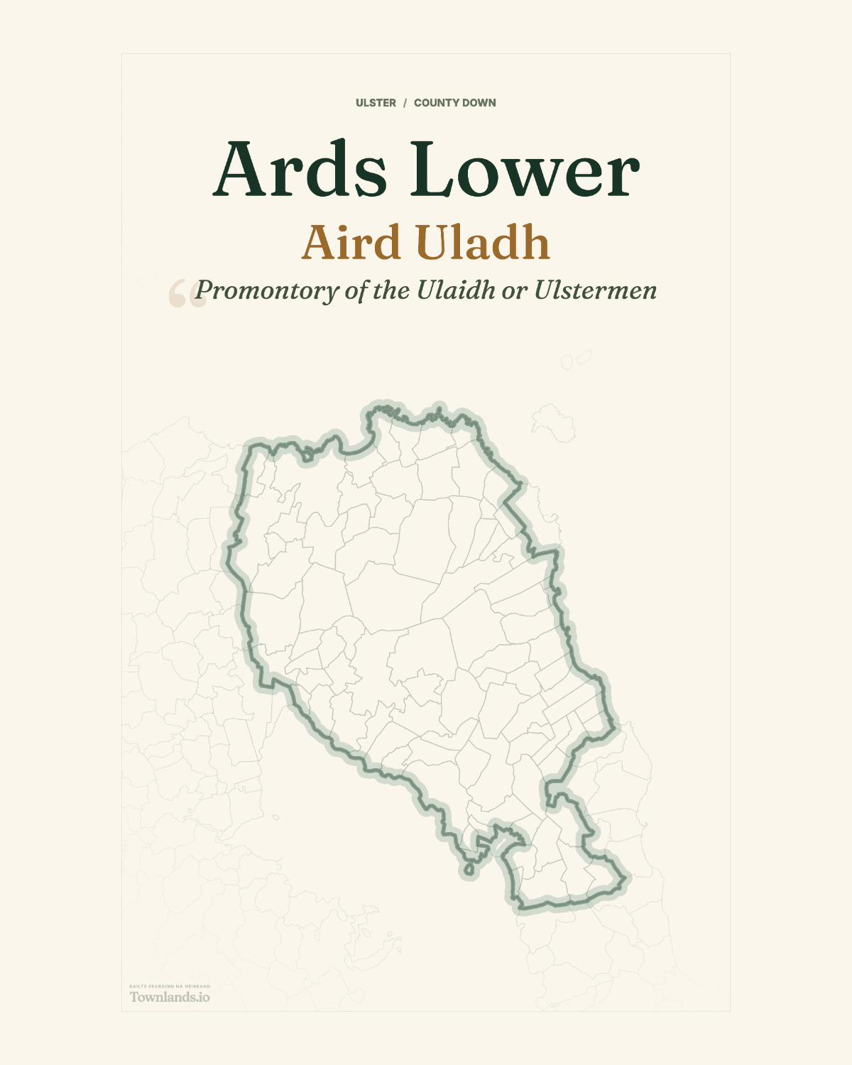 Ards Lower Framed Print poster proof