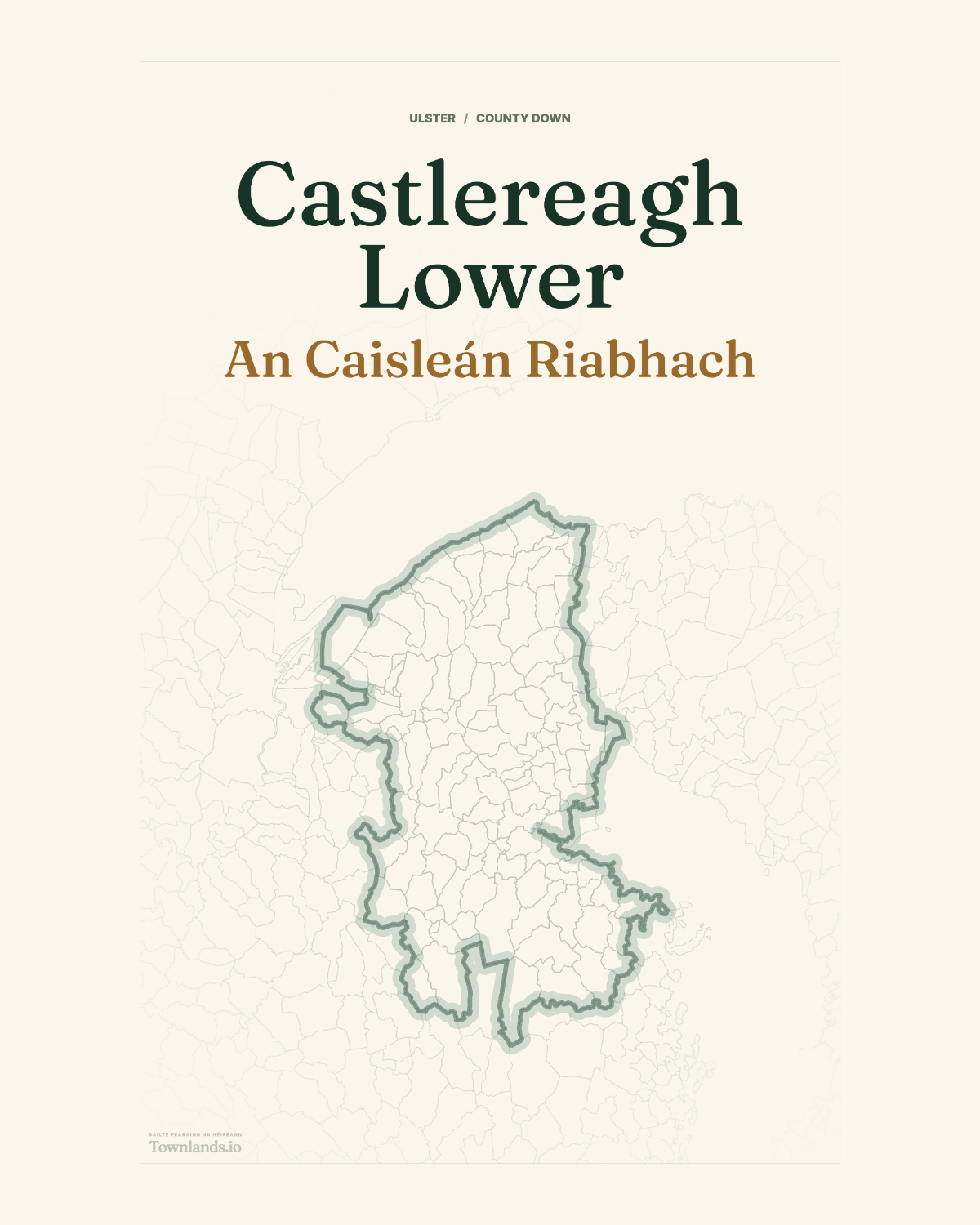 Castlereagh Lower Framed Print poster proof
