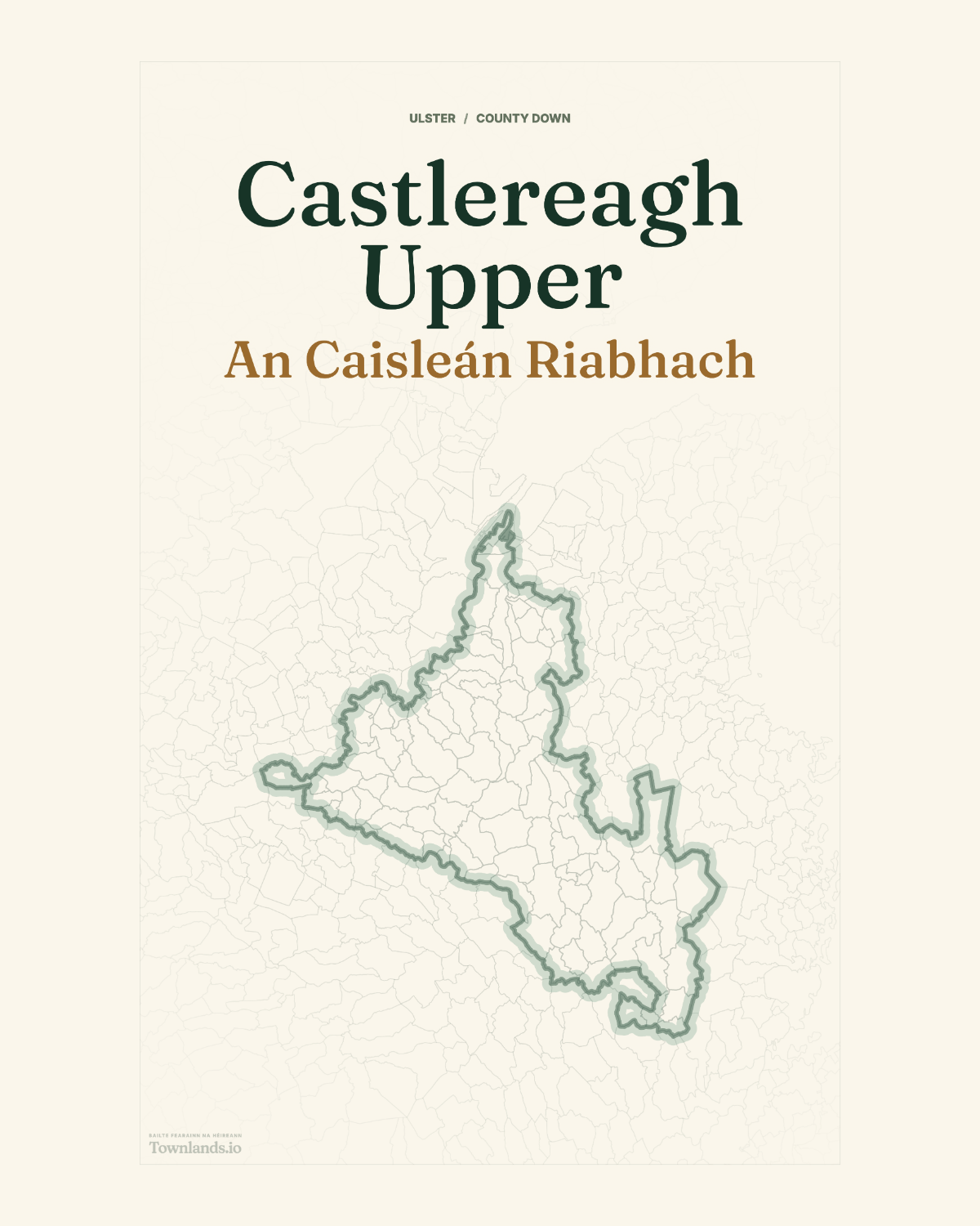 Castlereagh Upper Framed Print poster proof