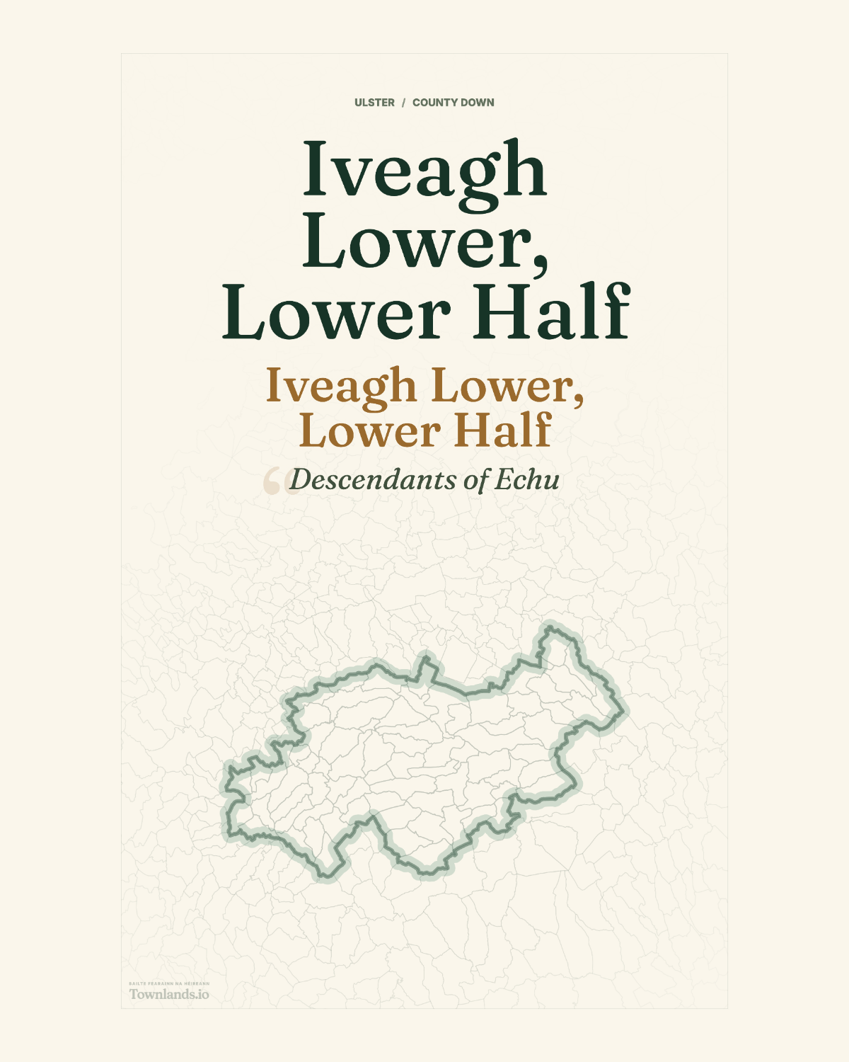Iveagh Lower, Lower Half Framed Print poster proof