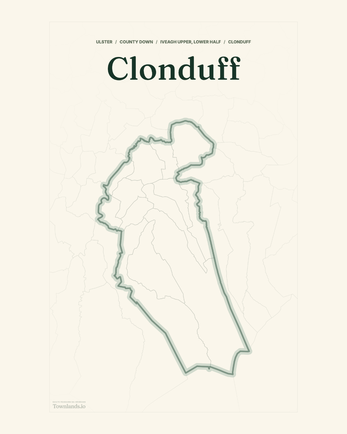 Clonduff Framed Print poster proof