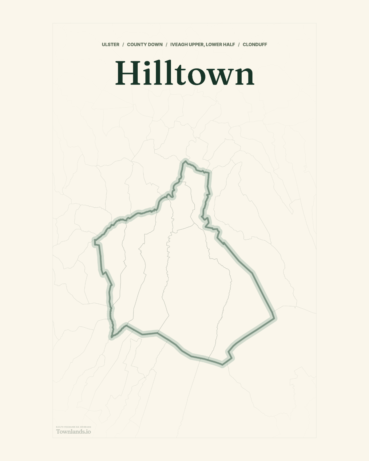 Hilltown Framed Print poster proof