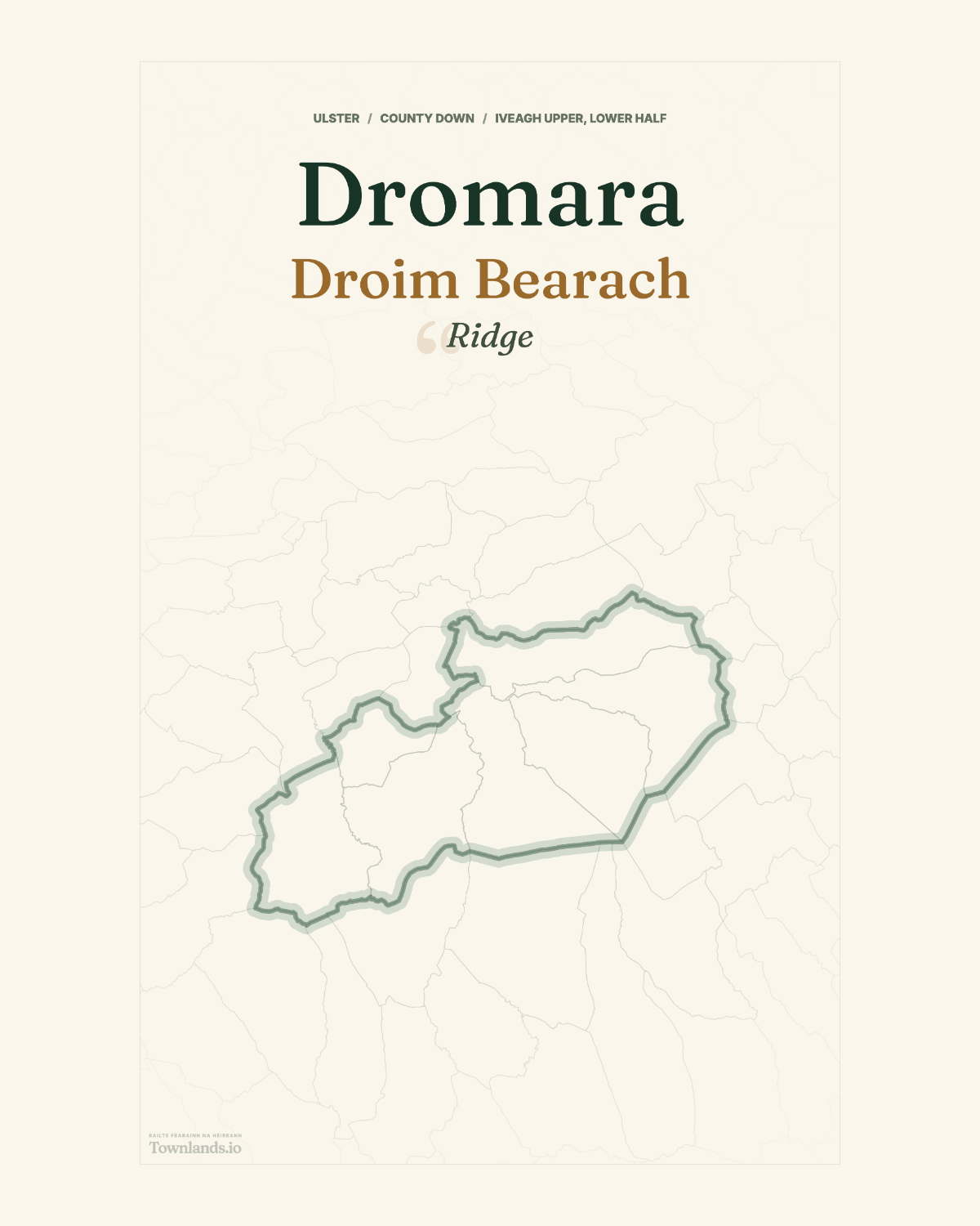 Dromara Framed Print poster proof