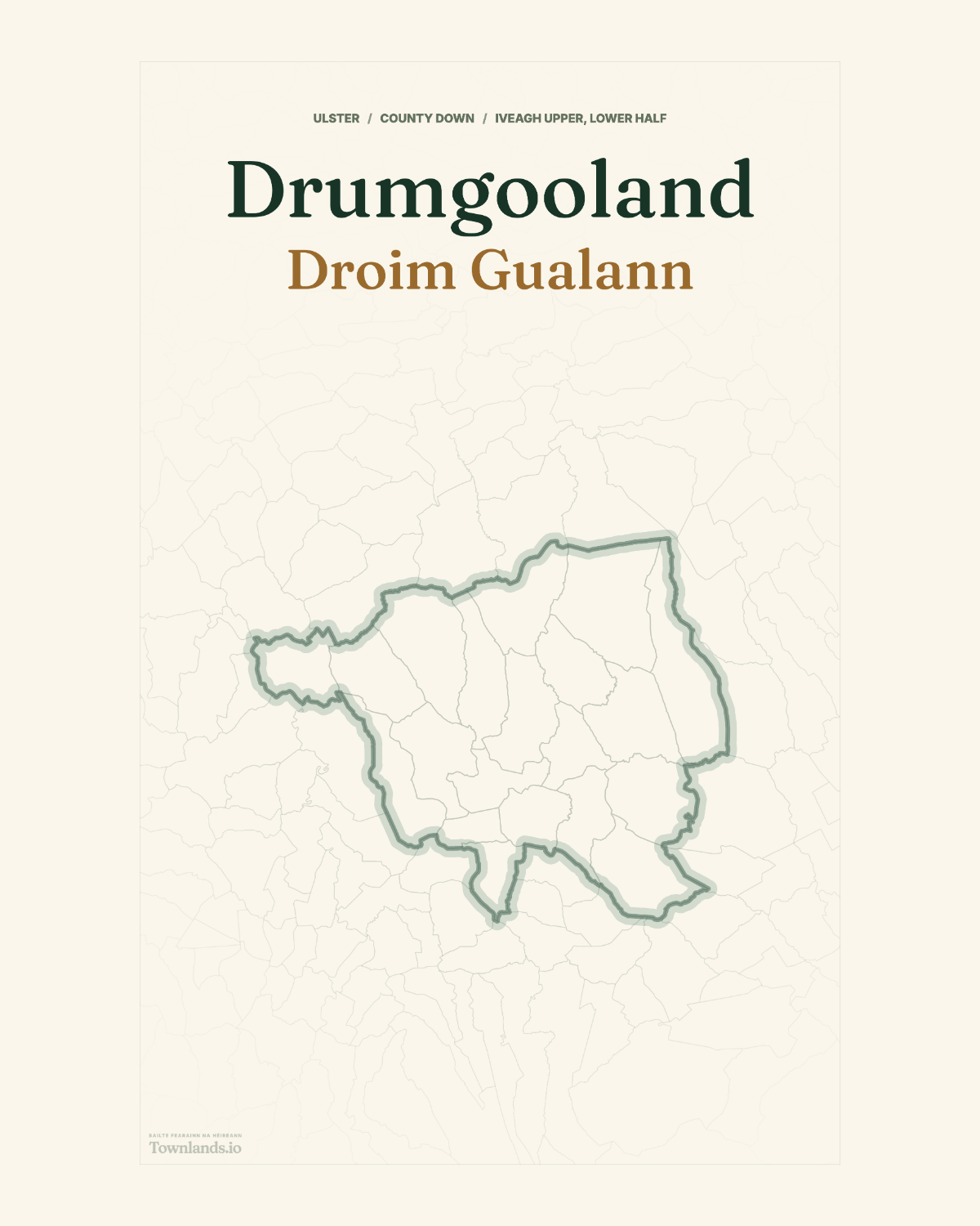 Drumgooland Framed Print poster proof