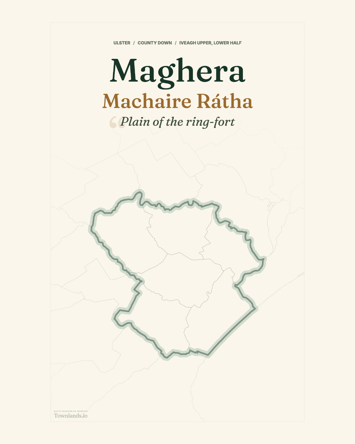 Maghera Framed Print poster proof