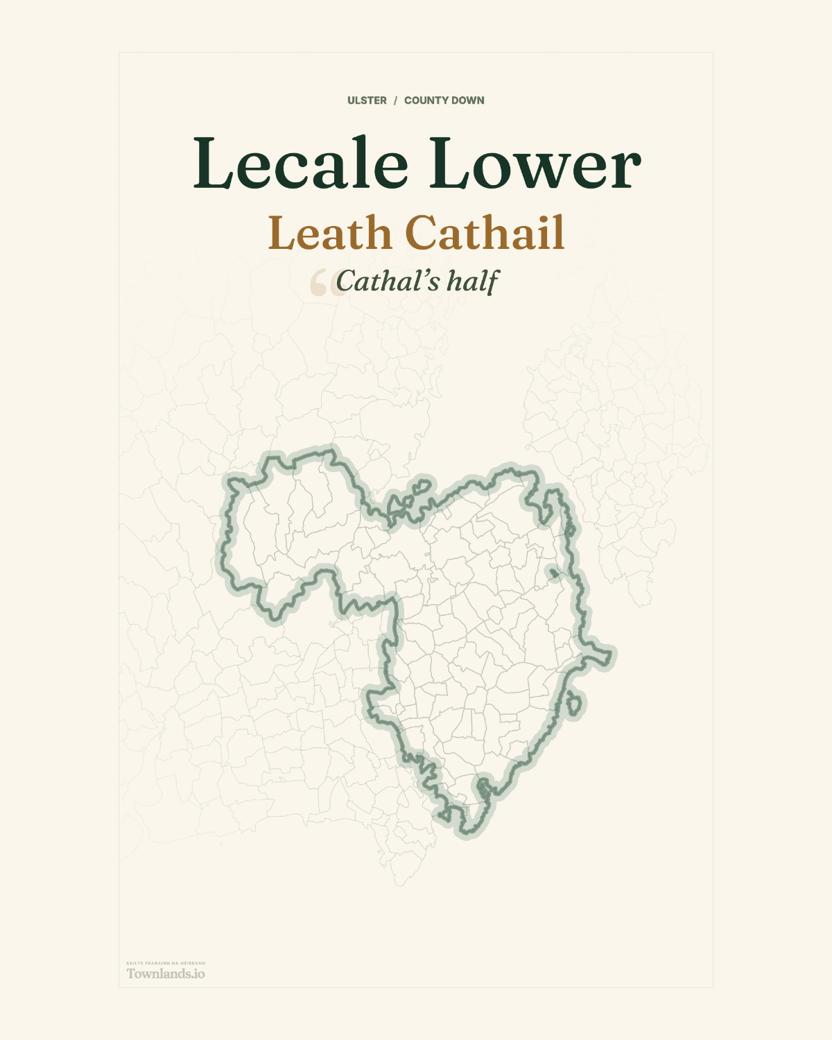 Lecale Lower Framed Print poster proof