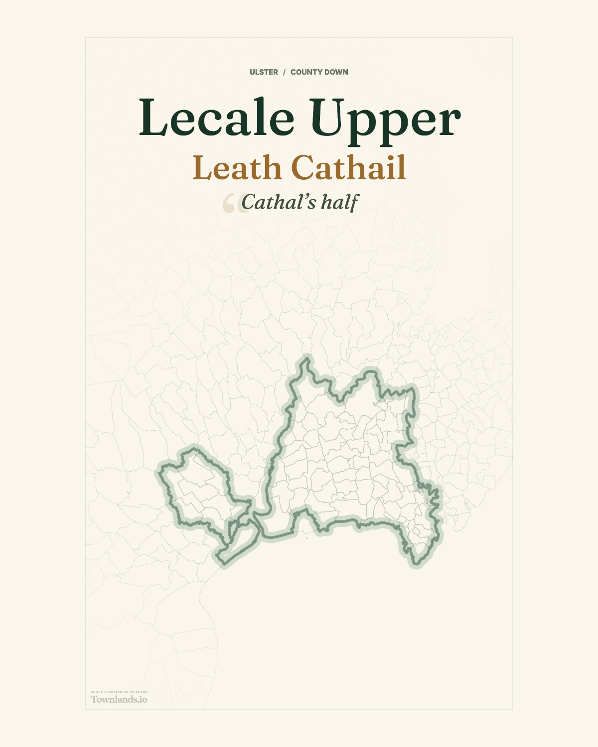 Lecale Upper Framed Print poster proof