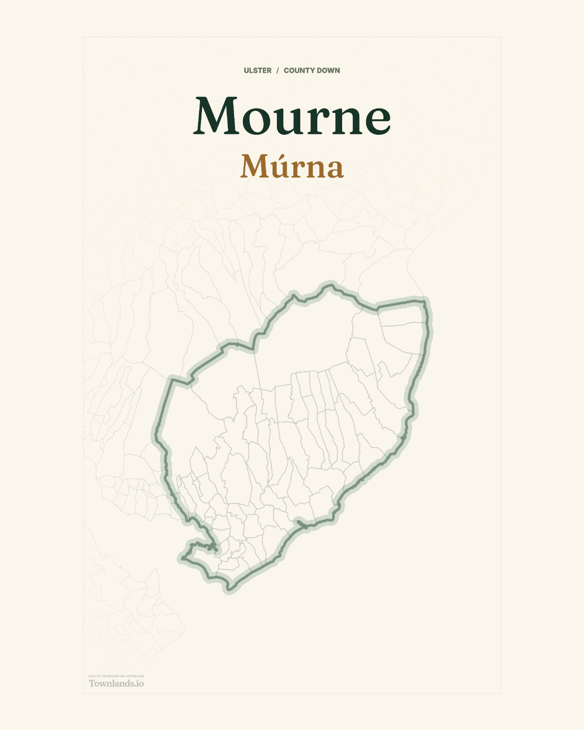 Mourne Framed Print poster proof
