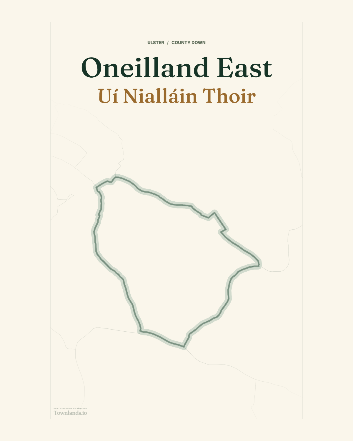 Oneilland East Framed Print poster proof