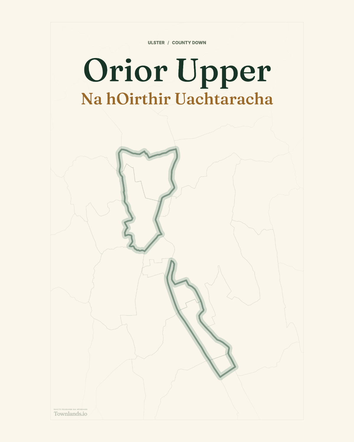 Orior Upper Framed Print poster proof